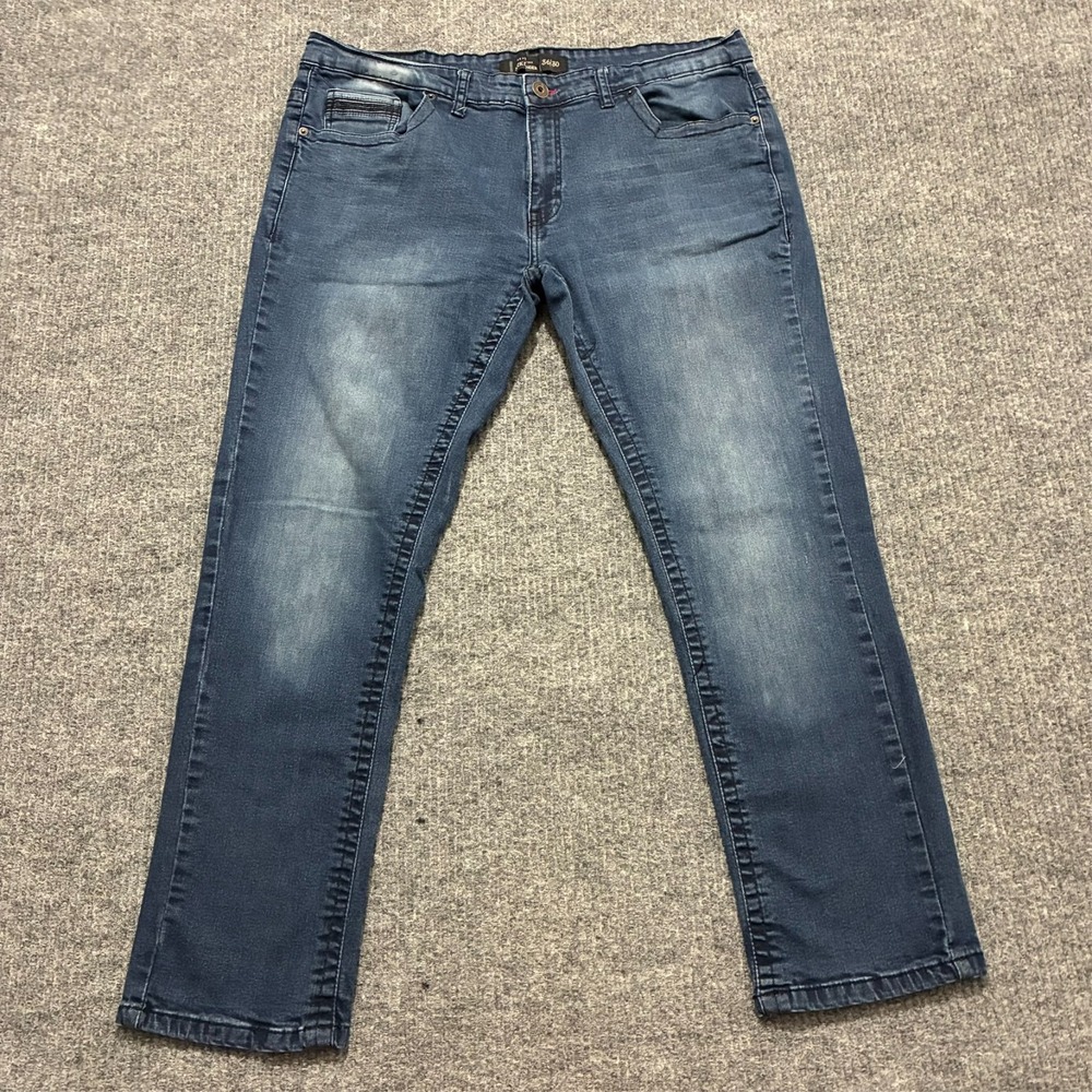 Nick Danger Mens Straight Jeans Size 36x30 Blue Denim Cotton Stretch Low Rise
